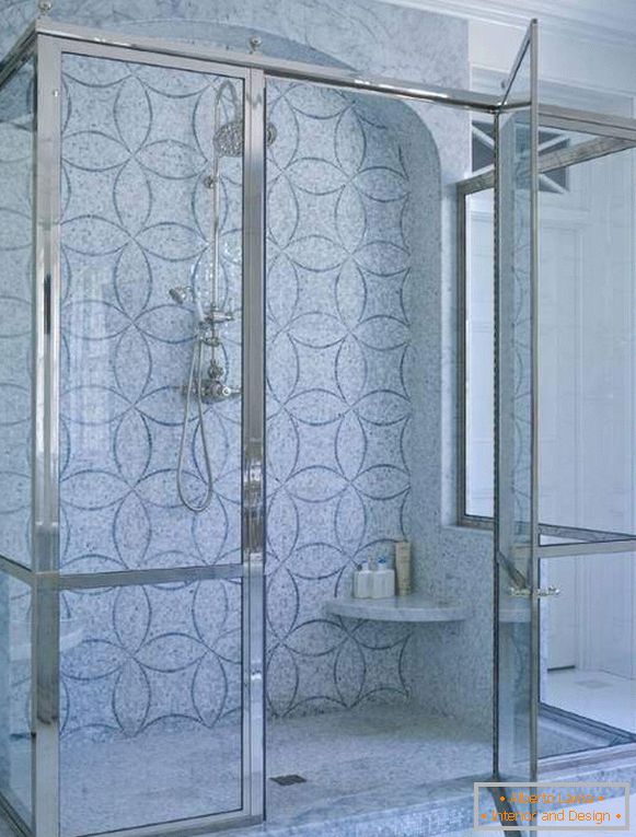 Metall- und gebeizte Duschzäune ohne Palette
