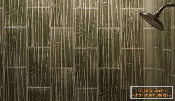 Badezimmerfliese für Bambus