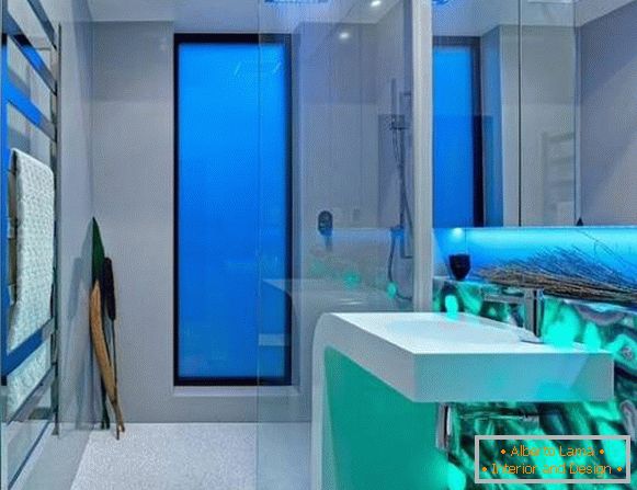 Futuristische Badezimmerbeleuchtung