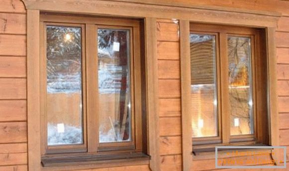 Holzverkleidungen für Fenster im Haus, Foto 17