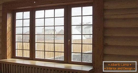 Holzverkleidungen für Fenster im Haus, Foto 3