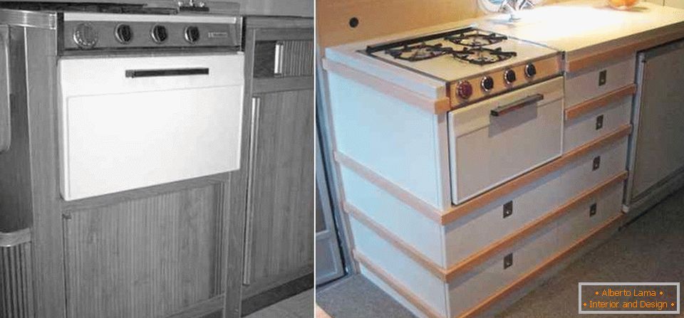 Küche Anhänger «Эйстрим Каравел» до и после