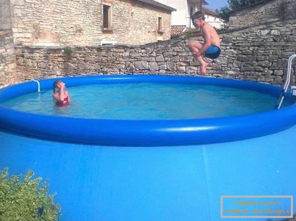 Moderne aufblasbare Pools - Fotos auf der Hütte Website