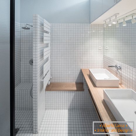 Design eines kleinen Badezimmers