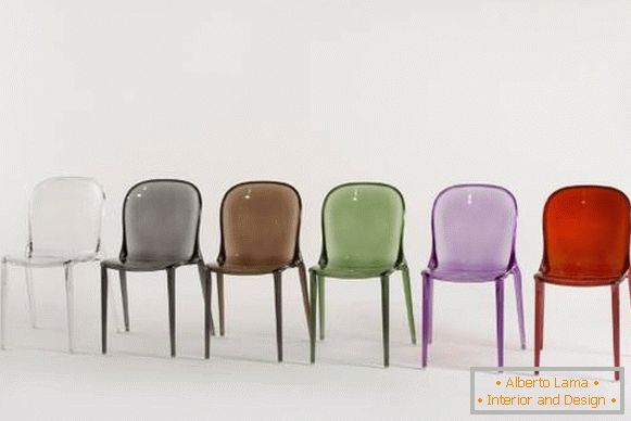 Sessel aus mehrfarbigem Acryl