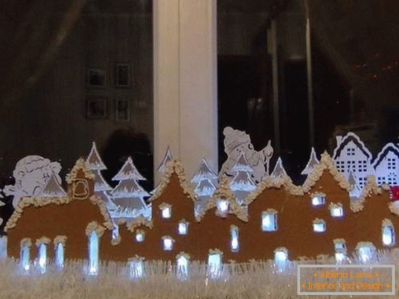 Weihnachtsgirlande mit Hintergrundbeleuchtung aus Papier, Foto 33