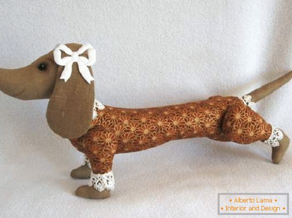 Spielzeughund des neuen Jahres vom Filz mit eigenen Händen, Foto 40