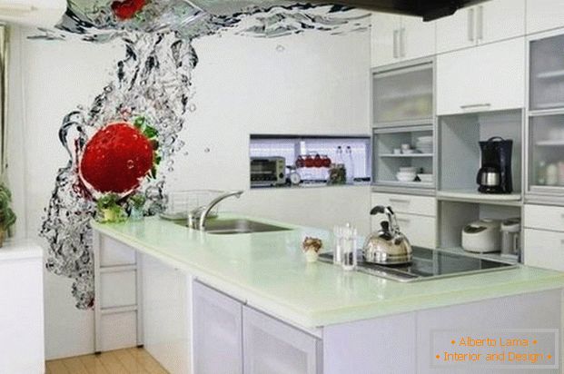 3D Wallpaper für die Küche фото 
