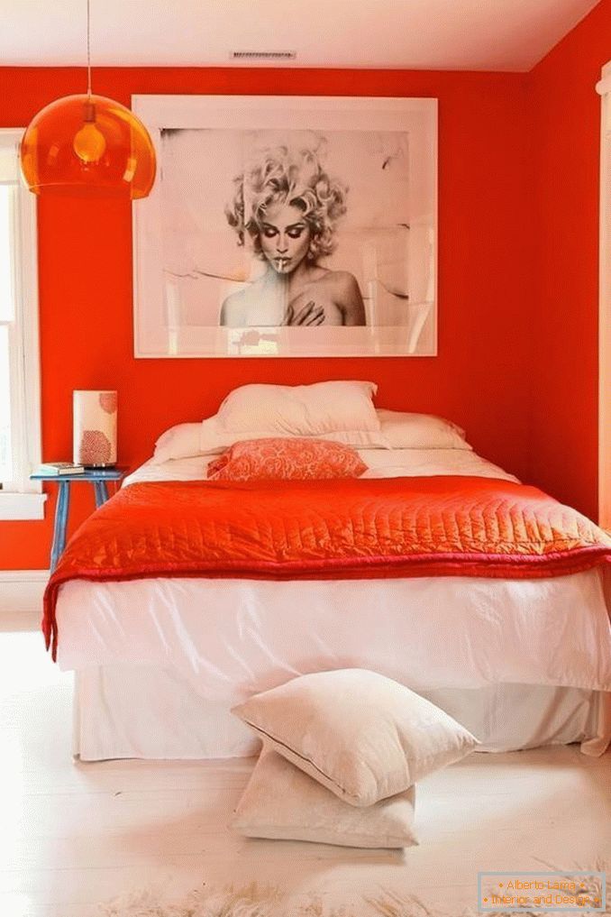 Orange Schlafzimmer