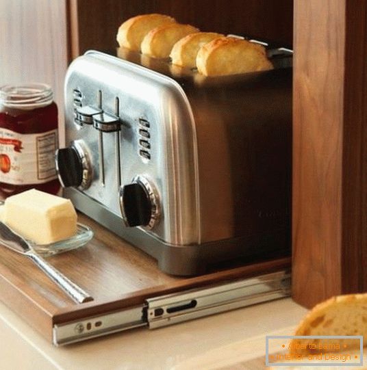 Ausziehbarer Ständer für Toaster