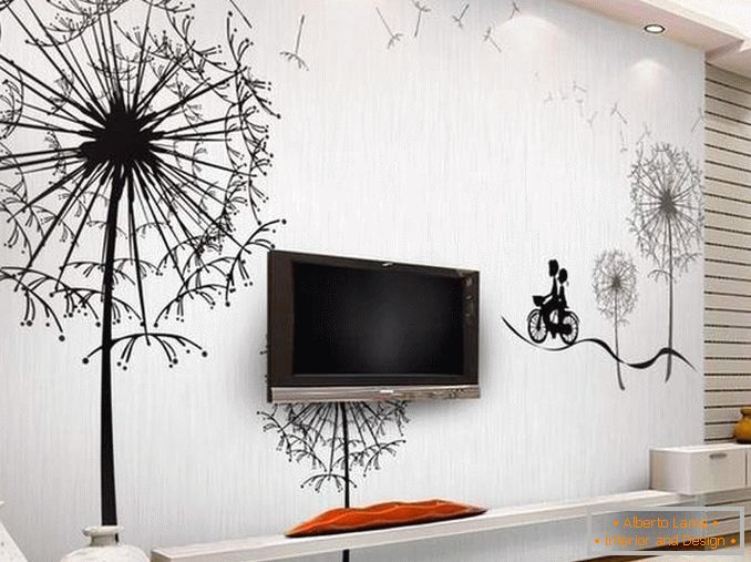 Dekor von Wänden mit eigenen Händen - originelle Ideen mit einem Foto im Innenraum
