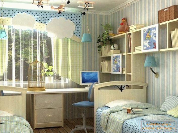 Ein Zimmer im High-Tech-Stil für einen Jungen in einem Landhaus im Süden von Frankreich.