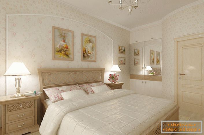 Schlafzimmer-Suite im Stil der Romantik.