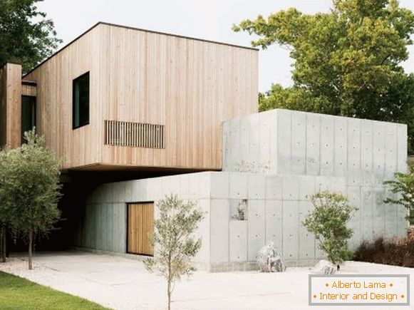 Stilvolle moderne Fassade des Hauses - Fotos von Privathäusern