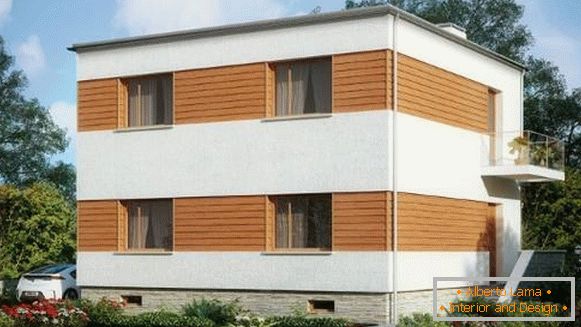Holzfassaden mit Paneelen für die Fassade