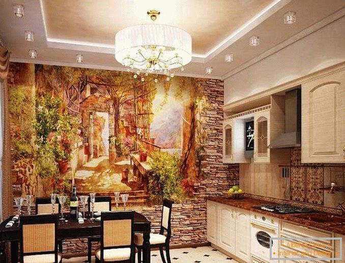 moderne Wanddekoration in der Küche Foto, Foto 21