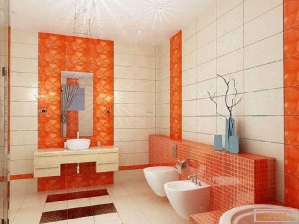 Design-Zimmer-Bad-Farbe-Interieur-Orange-Luxus-neueste-Modell1