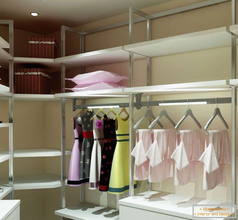 Das layout der garderobe - fotos der besten design-lösungen