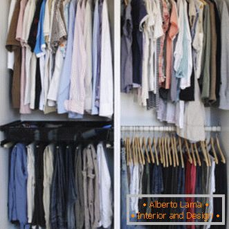 Das layout der garderobe - fotos der besten design-lösungen