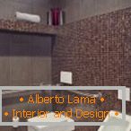 Fliese und Mosaik im Design der Toilette