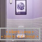 Licht lila im Design der Toilette