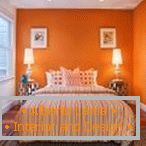 Das Schlafzimmer в оранжевых тонах