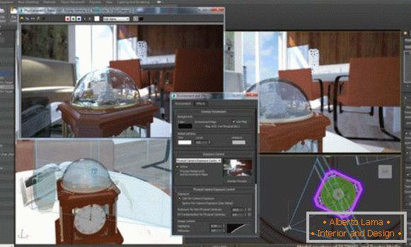 Innenarchitektur in Autodesk 3D MAX