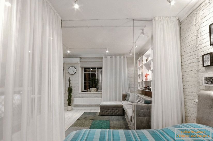 Transparente Vorhänge im Schlafzimmer