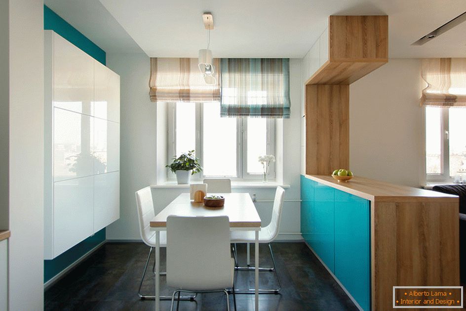 Studio-Apartment im minimalistischen Stil, Moskau, Russland