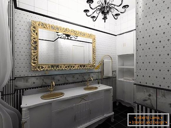 Kronleuchter für ein Badezimmer im klassischen Stil