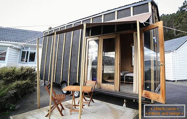 Das Projekt eines sehr kleinen Hauses in Neuseeland