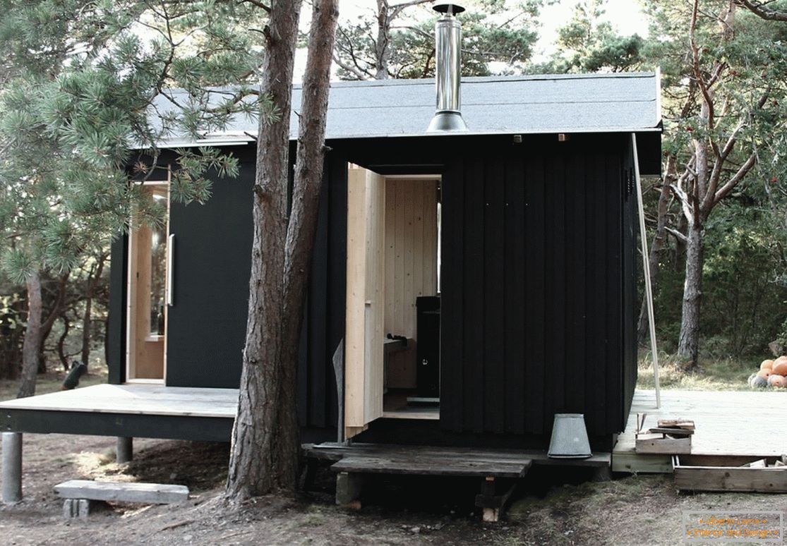 Мини-дом Ermitage Hütte в Швеции