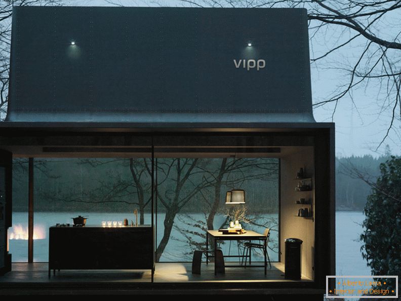 Маленький двухэтажный домик для отпуска Vipp Schutz