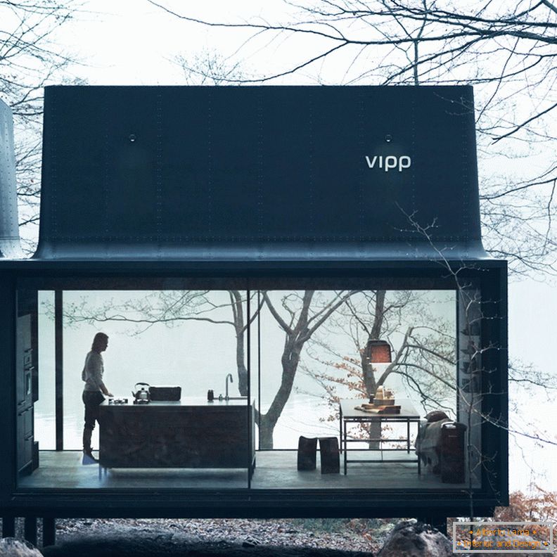 Маленький двухэтажный домик для отпуска Vipp Schutz