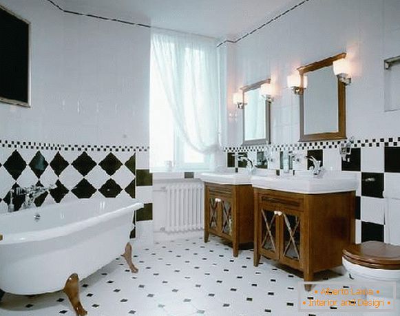 Beispiele für Fliesen Layout im Badezimmer Foto, Foto 15