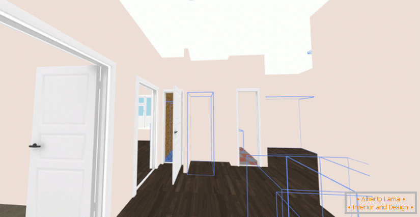 3D-Modellierung des Inneren des Hauses