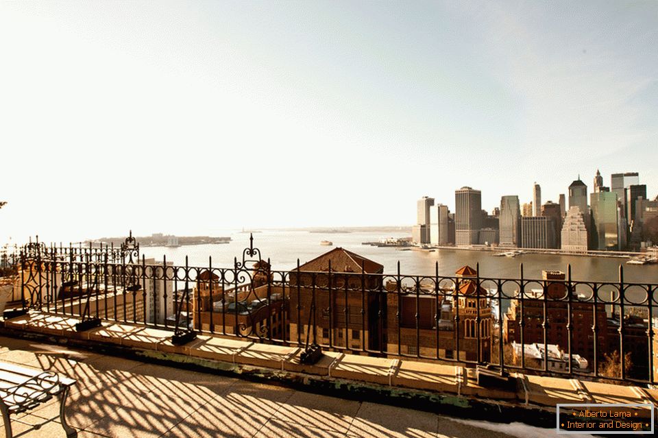 Terrasse Apartments mit Blick auf Brooklyn