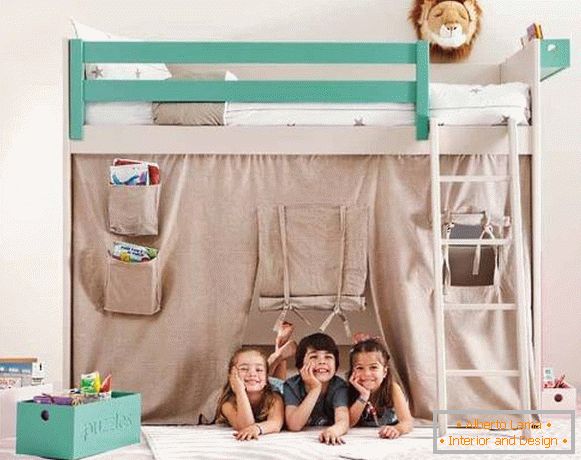 Ideen für ein Etagenbett in einem Kinderzimmer