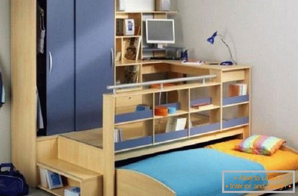 Schrankbett in einem Kinderzimmer, Foto 7