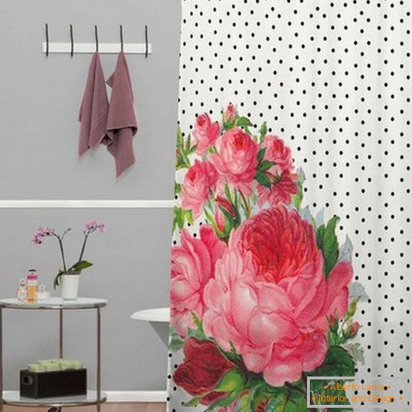Vorhang für Badezimmer Polyester, Foto 1