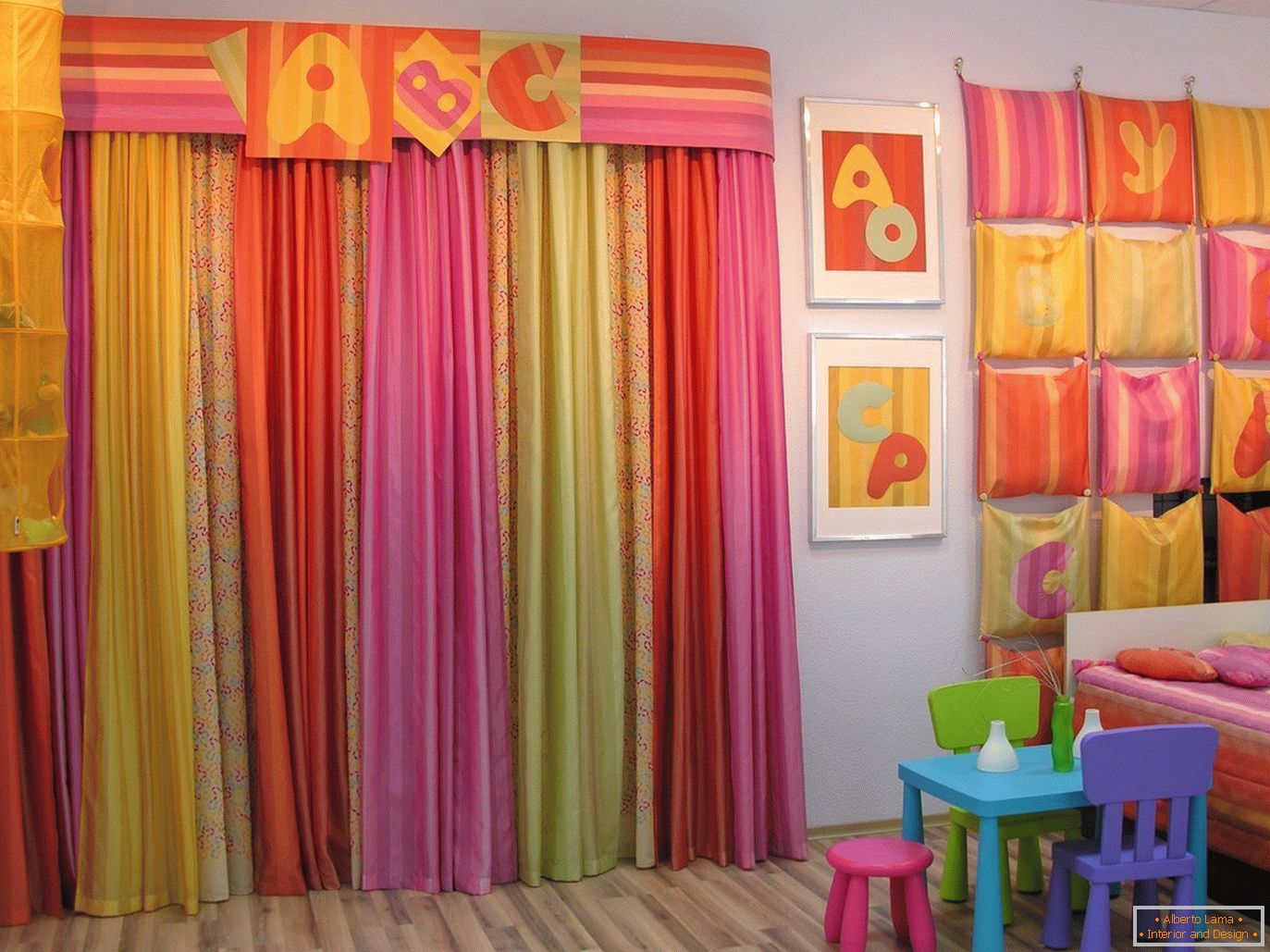 Helles Textil für ein Kinderzimmer