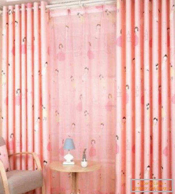 Vorhänge in einem Kinderzimmer für ein junges Mädchen, Foto 29