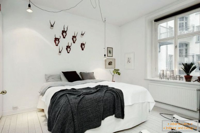 interessantes Schlafzimmer im skandinavischen Stil27