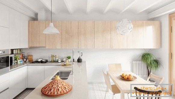 Schöne-Wohnung-in-skandinavischen Stil Küche