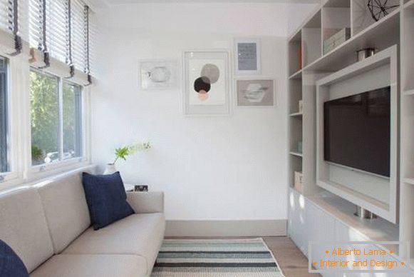 Wohnzimmer-in-Wohnung-im-skandinavischen Stil