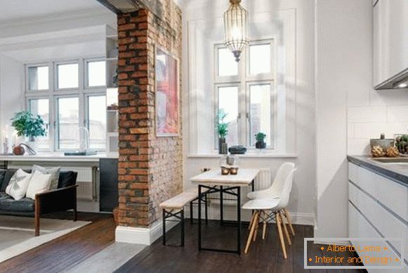 Skandinavisch-Design-Küche-in-Wohnung