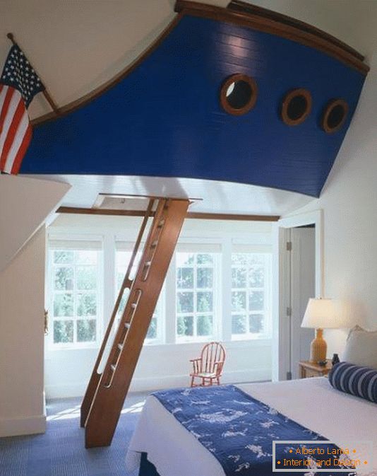 Idee für ein Kinderzimmer mit hohen Decken