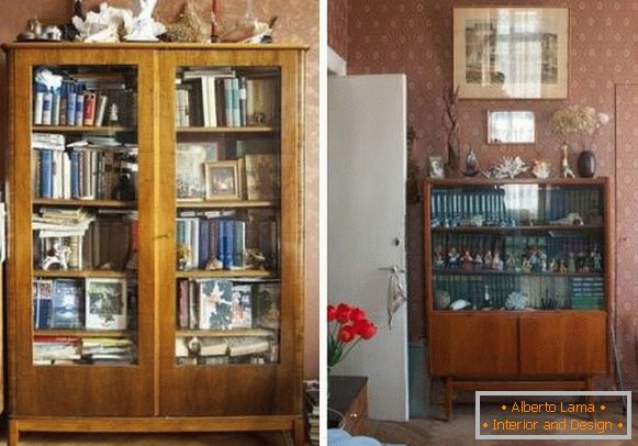 Sowjetische Möbel - Bücherregale und Regale im Innenraum