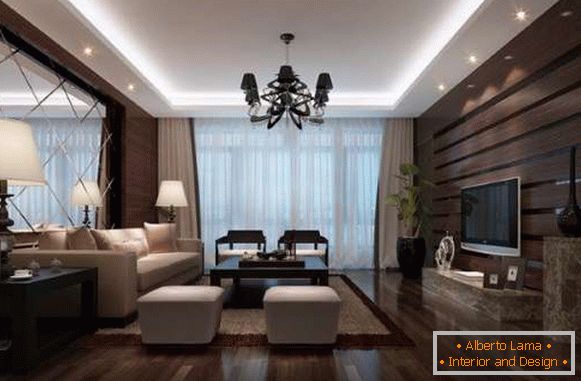 Paneele aus Holz für die Dekoration von Wänden im Stil von Luxus