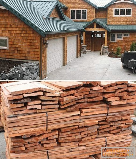 Schöne Fassaden von Holzhäusern - Foto trimmen Abstellgleis